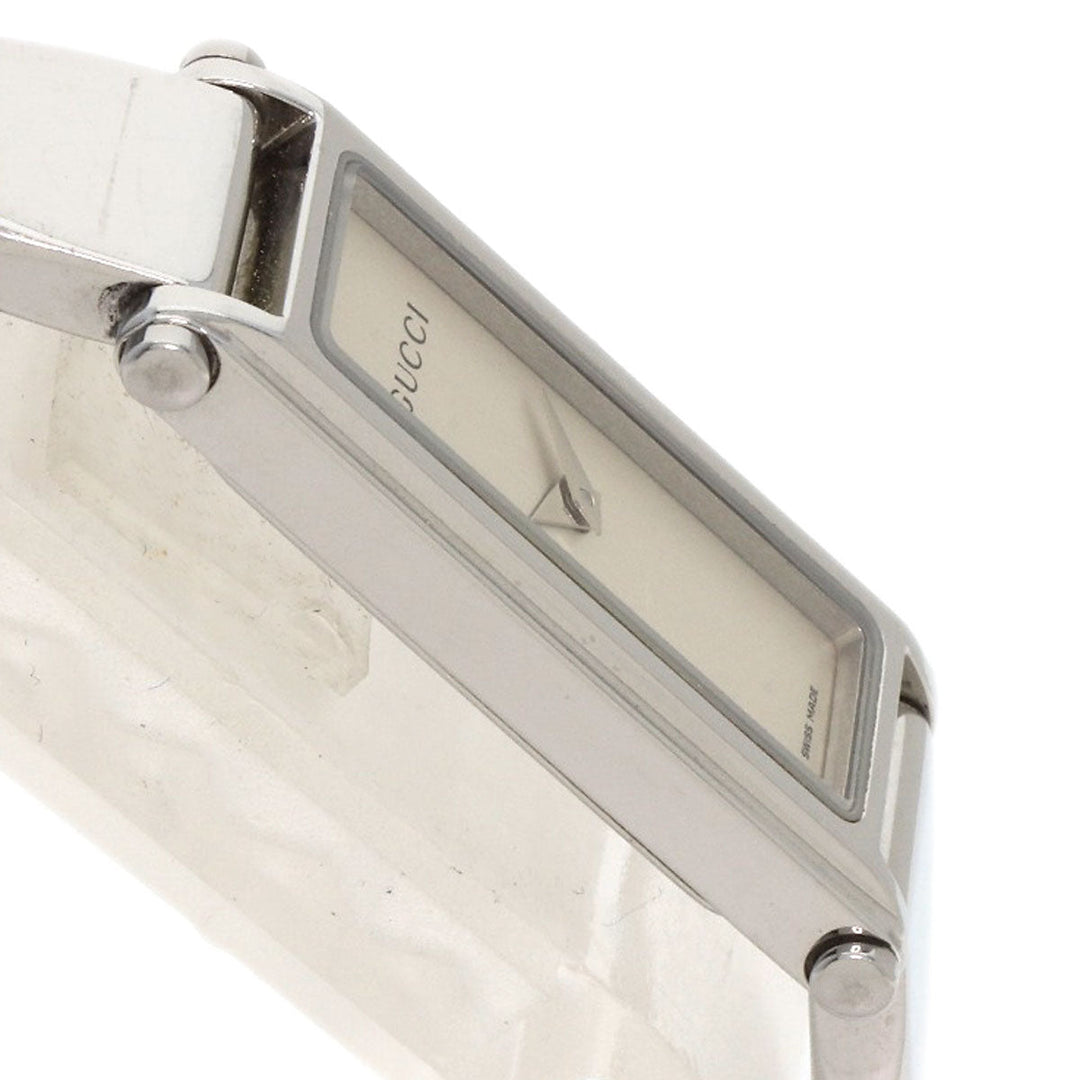 GUCCI Watches Quartz 1500L Stainless Steel , Stainless Steel Silver Square face Silver dial Women Used Authentic