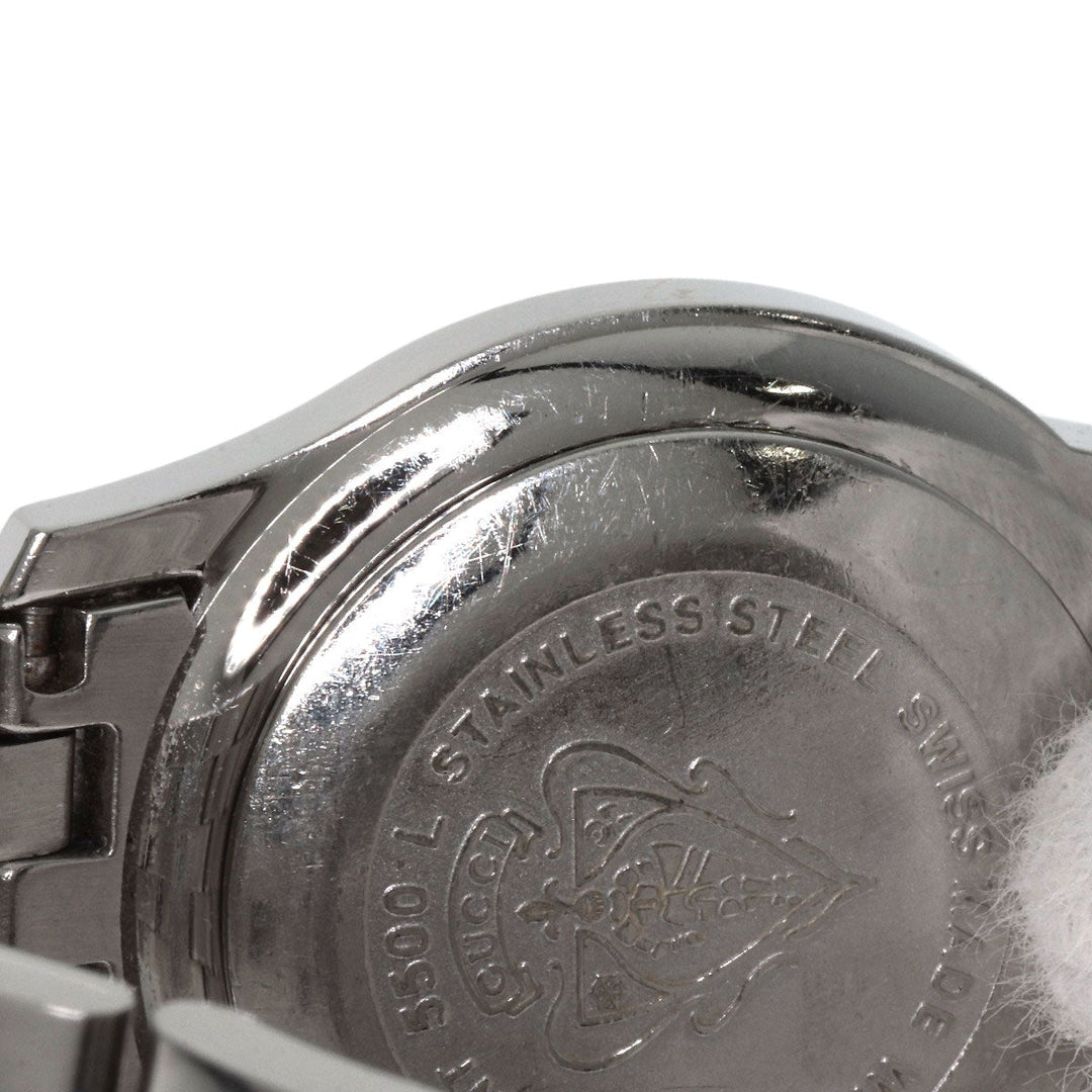 GUCCI Watches Quartz 5500L Stainless Steel , Stainless Steel Silver Round face Silver dial Women Used Authentic