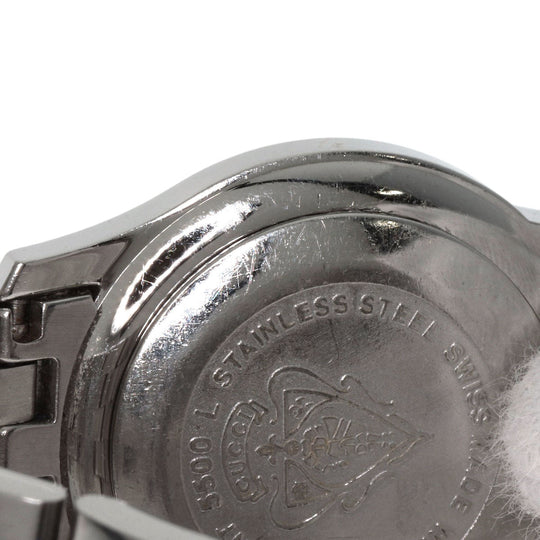 GUCCI Watches Quartz 5500L Stainless Steel , Stainless Steel Silver Round face Silver dial Women Used Authentic