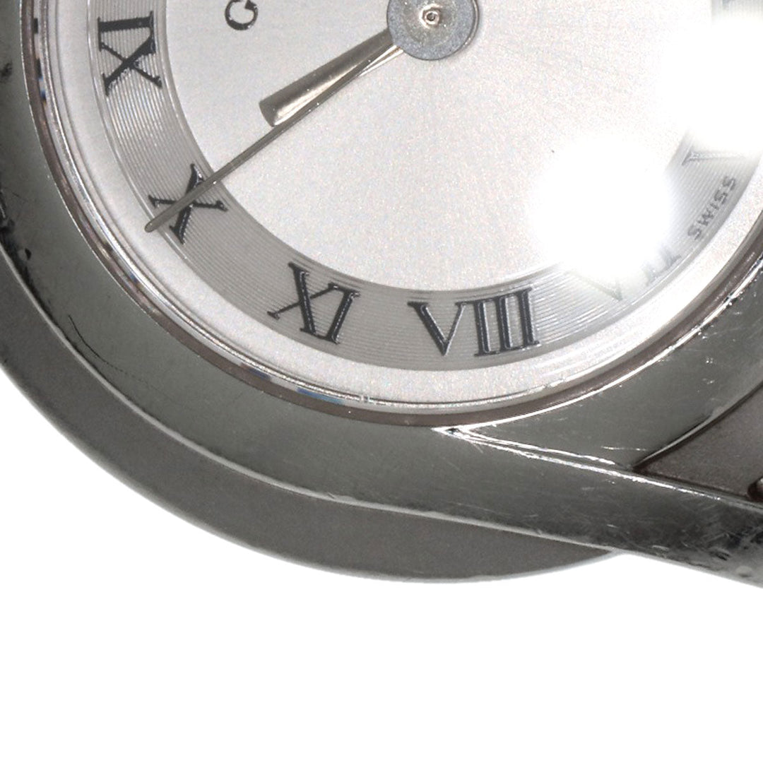GUCCI Watches Quartz 5500L Stainless Steel , Stainless Steel Silver Round face Silver dial Women Used Authentic