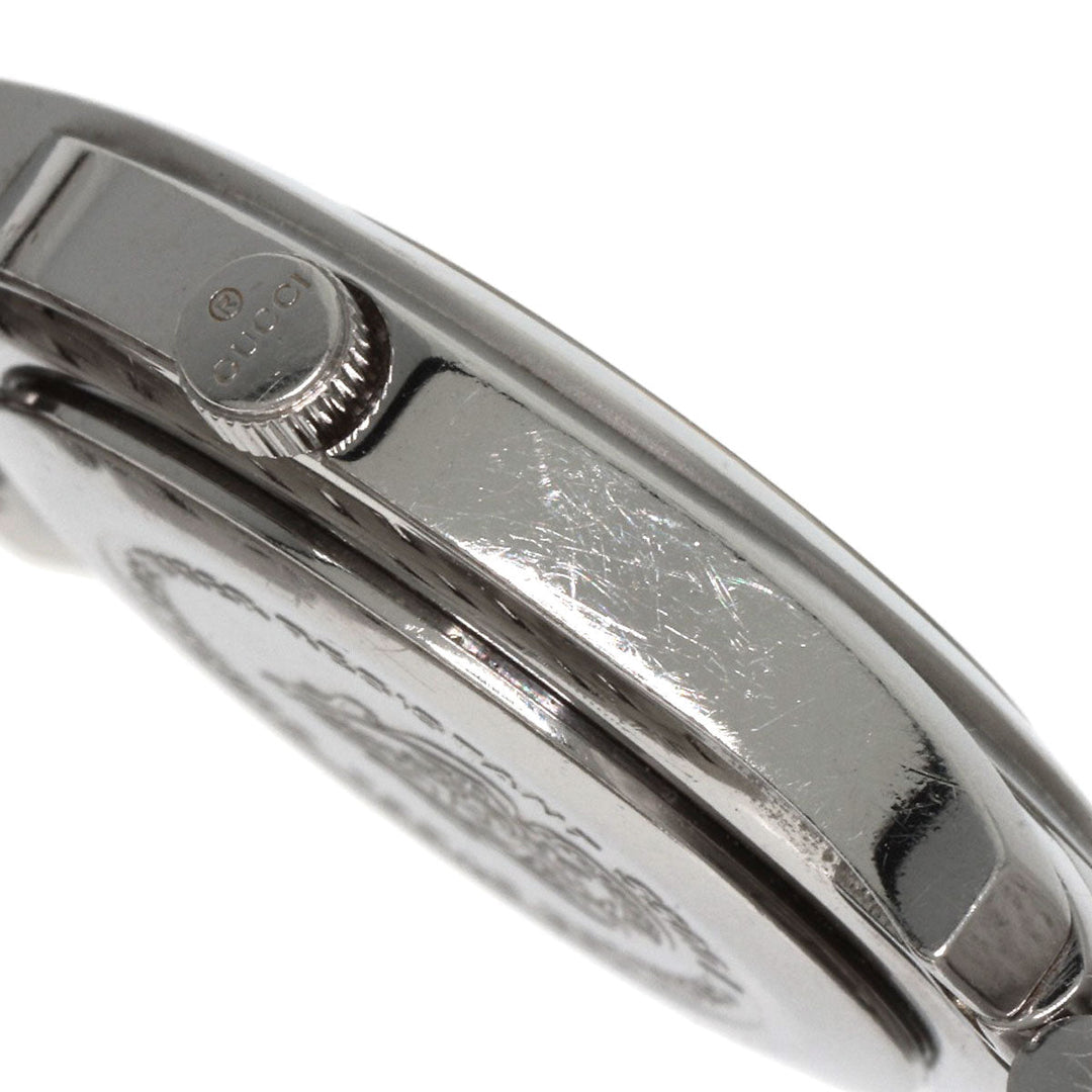 GUCCI Watches Quartz 5500L Stainless Steel , Stainless Steel Silver Round face Silver dial Women Used Authentic