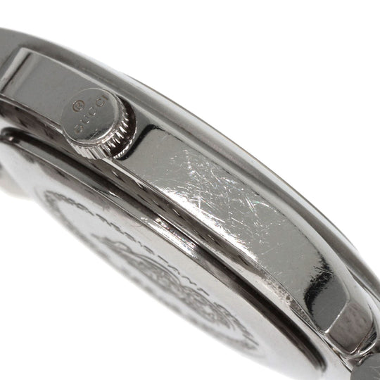 GUCCI Watches Quartz 5500L Stainless Steel , Stainless Steel Silver Round face Silver dial Women Used Authentic