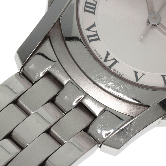 GUCCI Watches Quartz 5500M Stainless Steel , Stainless Steel Silver Round face Silver dial mens Used Authentic