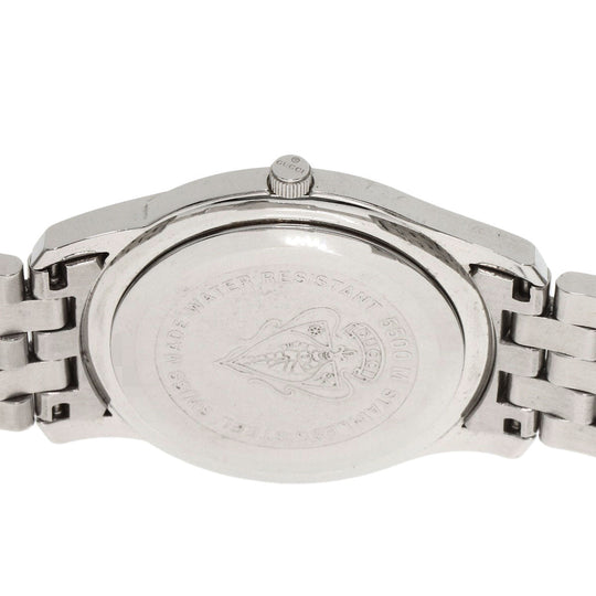 GUCCI Watches Quartz 5500M Stainless Steel , Stainless Steel Silver Round face Silver dial mens Used Authentic