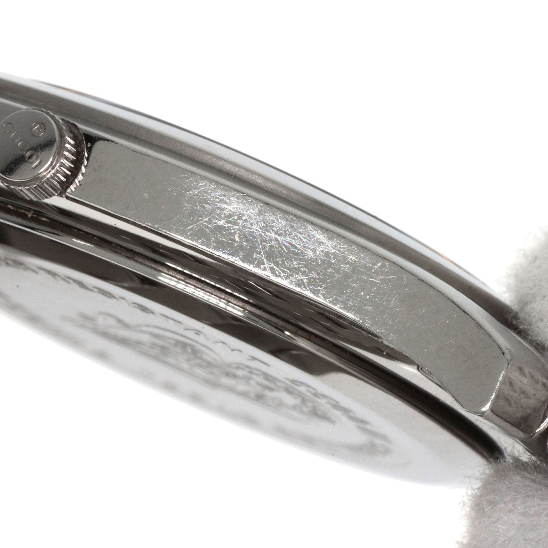 GUCCI Watches Quartz 5500M Stainless Steel , Stainless Steel Silver Round face Silver dial mens Used Authentic