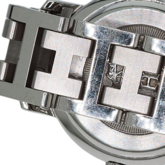 HERMES Watches Quartz CL4.210 Stainless Steel , Stainless Steel Silver Clipper pink dial Women Used Authentic