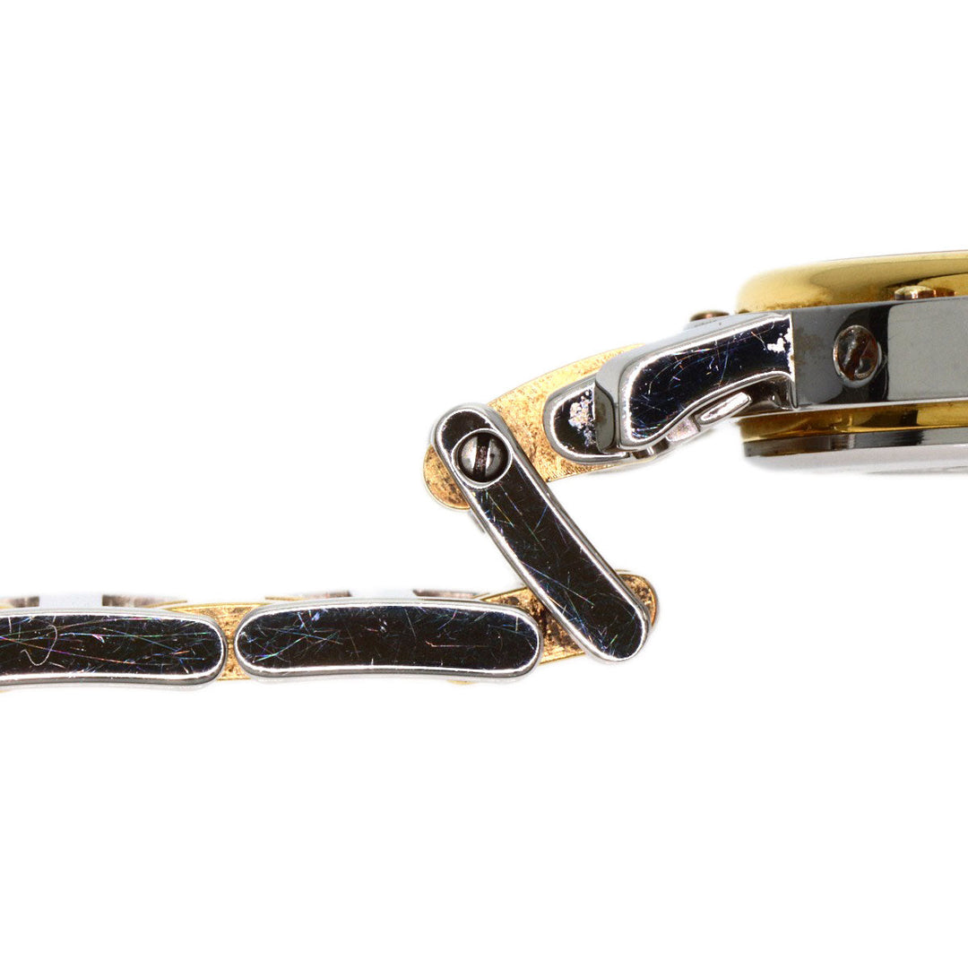 HERMES Watches Quartz CL4.220 Stainless Steel, Combination gold Clipper Old Belt Ivory dial Women Used Authentic