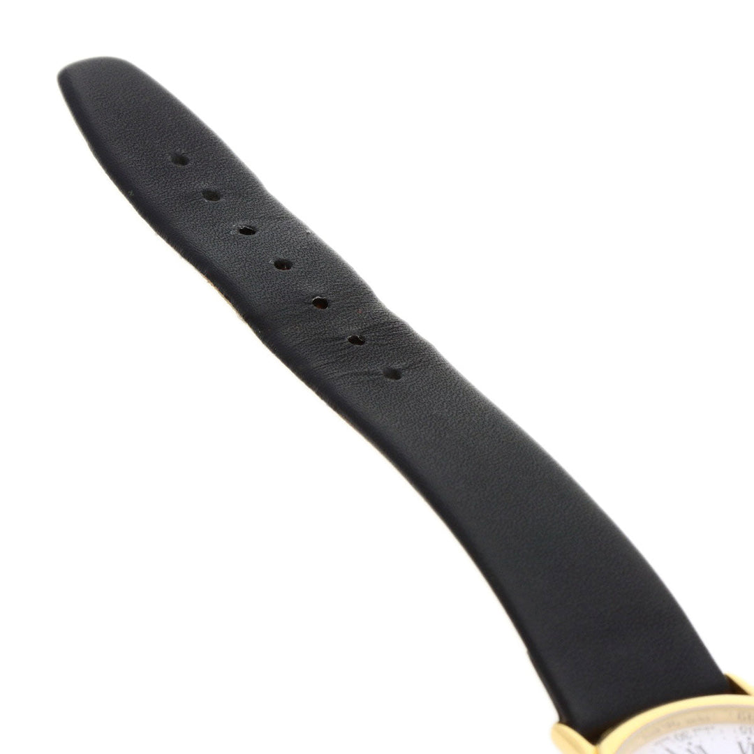 TIFFANY&Co. Watches Quartz Gold Plated, Leather gold portfolio white dial Boys Used Authentic