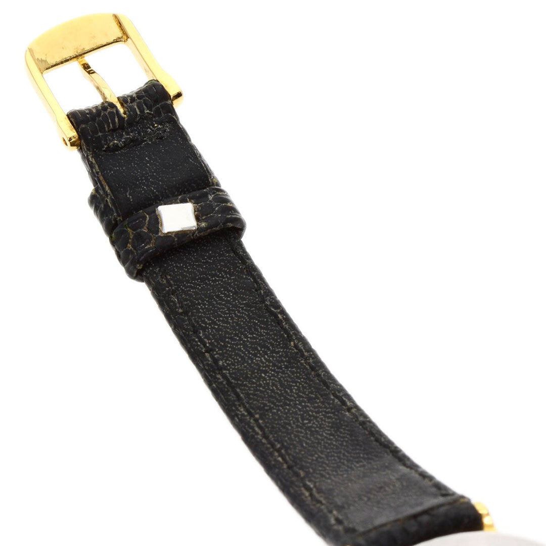 LONGINES Watches Quartz Gold Plated, Leather gold Classic Pleasance gold dial Women Used Authentic