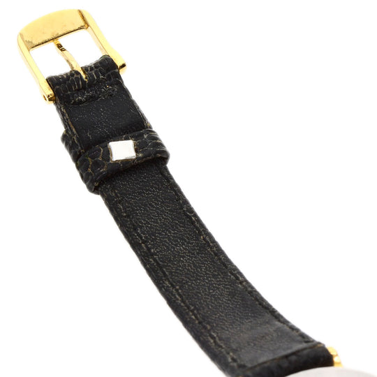 LONGINES Watches Quartz Gold Plated, Leather gold Classic Pleasance gold dial Women Used Authentic