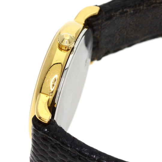 LONGINES Watches Quartz Gold Plated, Leather gold Classic Pleasance gold dial Women Used Authentic