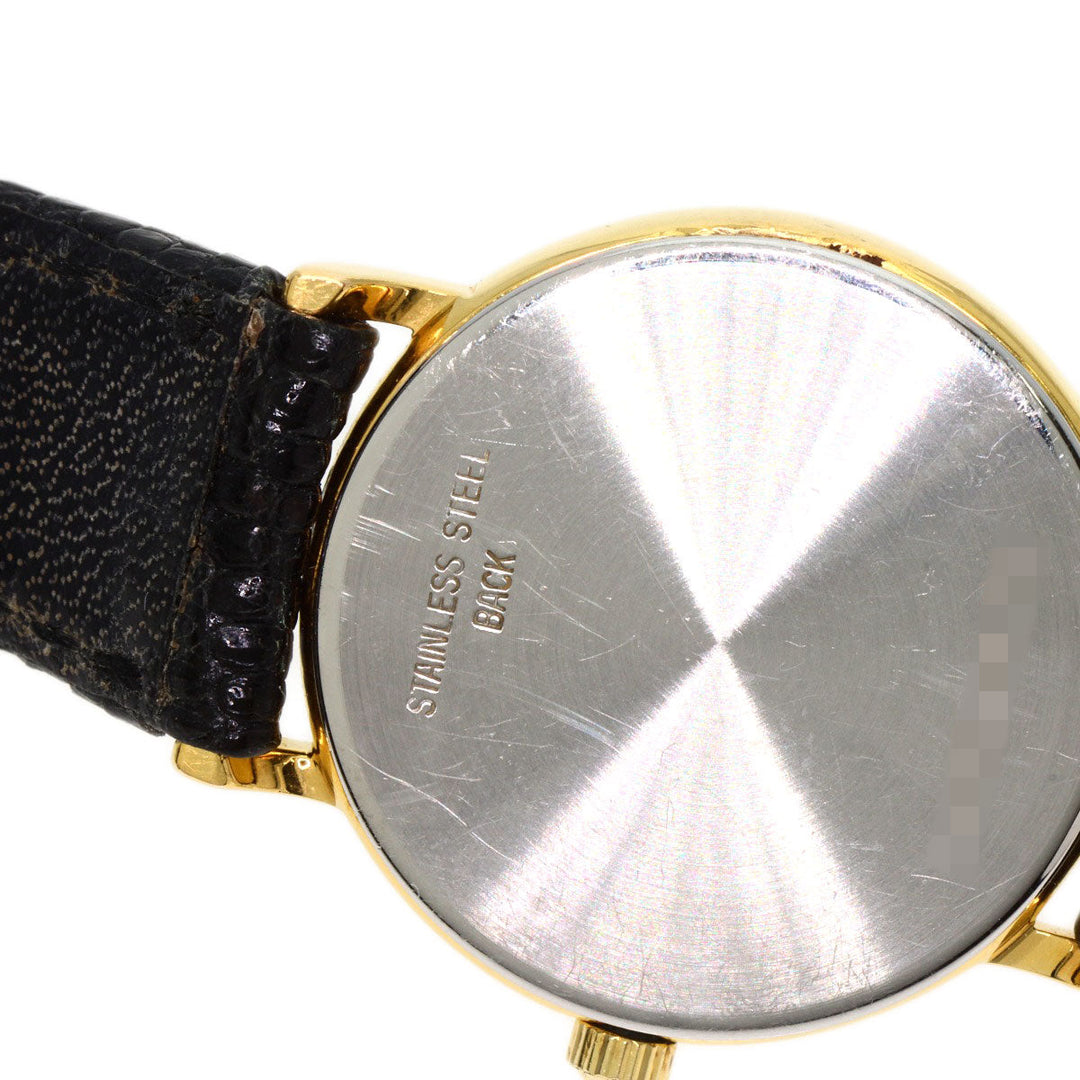 LONGINES Watches Quartz Gold Plated, Leather gold Classic Pleasance gold dial Women Used Authentic