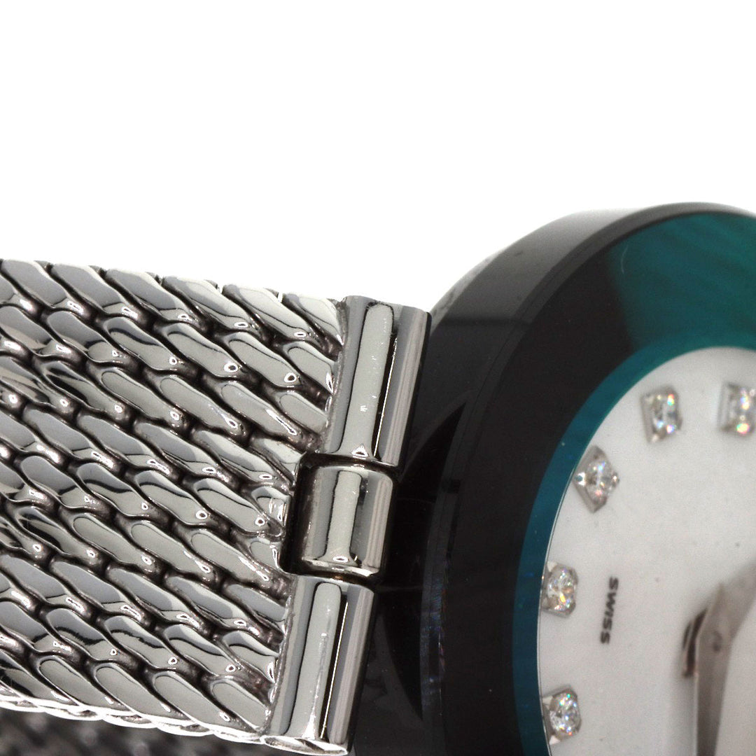 CENTURY Watches Quartz Stainless Steel , Stainless Steel Silver Time Gem 12P Diamond White shell dial Women Used Authentic