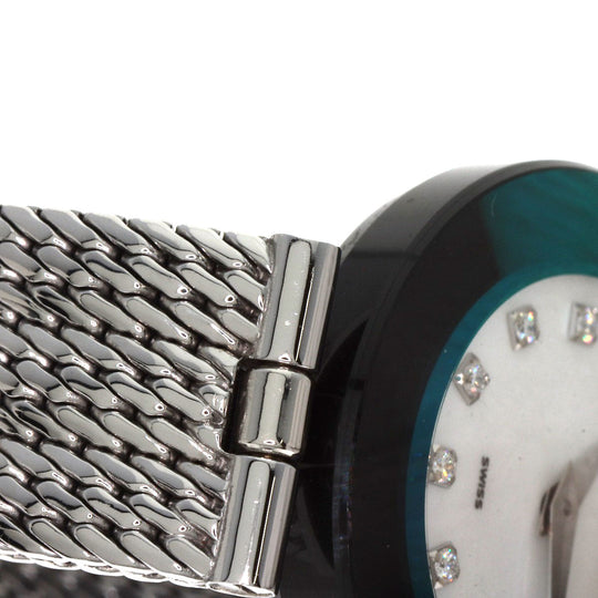 CENTURY Watches Quartz Stainless Steel , Stainless Steel Silver Time Gem 12P Diamond White shell dial Women Used Authentic