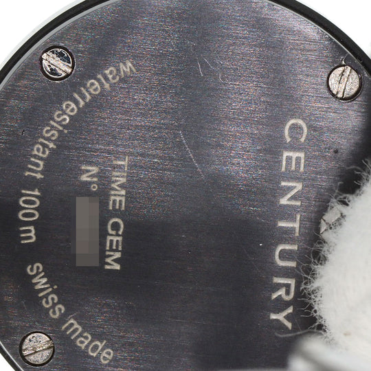 CENTURY Watches Quartz Stainless Steel , Stainless Steel Silver Time Gem 12P Diamond White shell dial Women Used Authentic