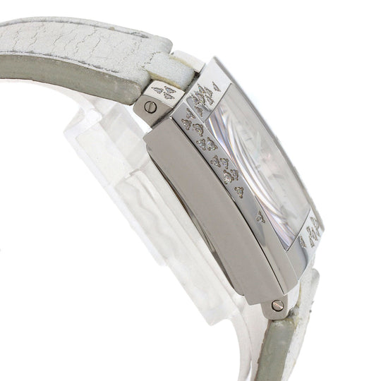 Christian Dior Watches Quartz D81-101 Stainless Steel, Leather Silver Riva Sparkling Chronograph Silver dial Women Used Authentic