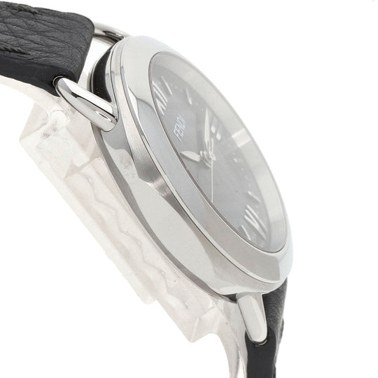 FENDI Watches Quartz 80200M Stainless Steel, Leather Silver Celeria gray dial mens Used Authentic
