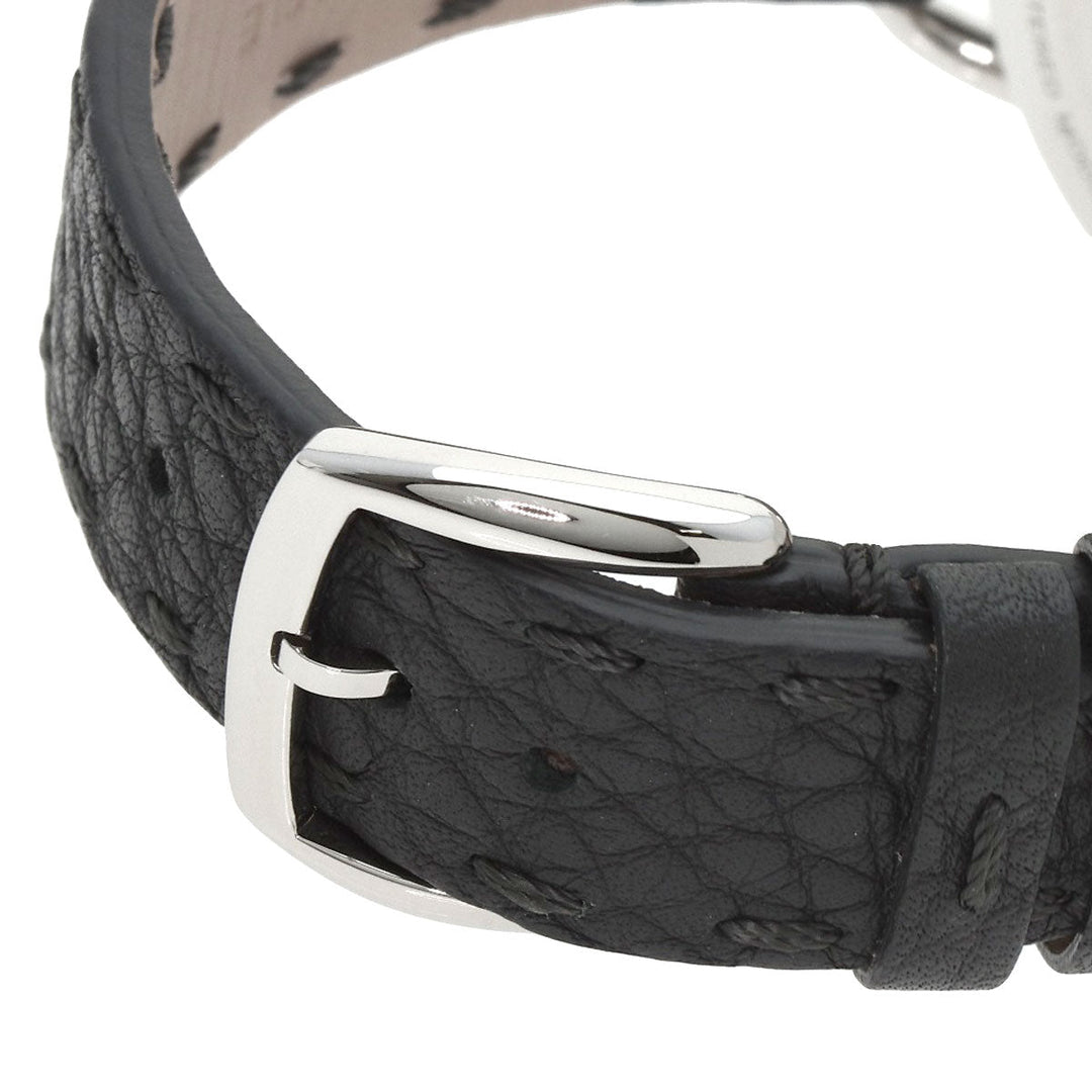 FENDI Watches Quartz 80200M Stainless Steel, Leather Silver Celeria gray dial mens Used Authentic