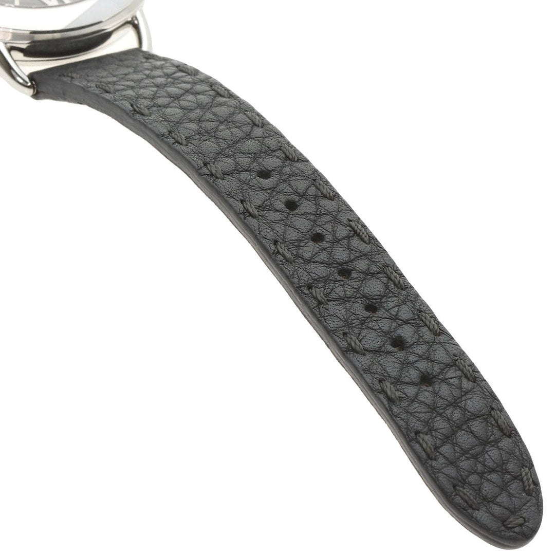 FENDI Watches Quartz 80200M Stainless Steel, Leather Silver Celeria gray dial mens Used Authentic