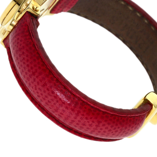 GUCCI Watches Quartz 6600 Gold Plated gold Bangle Watch Reversible white dial
