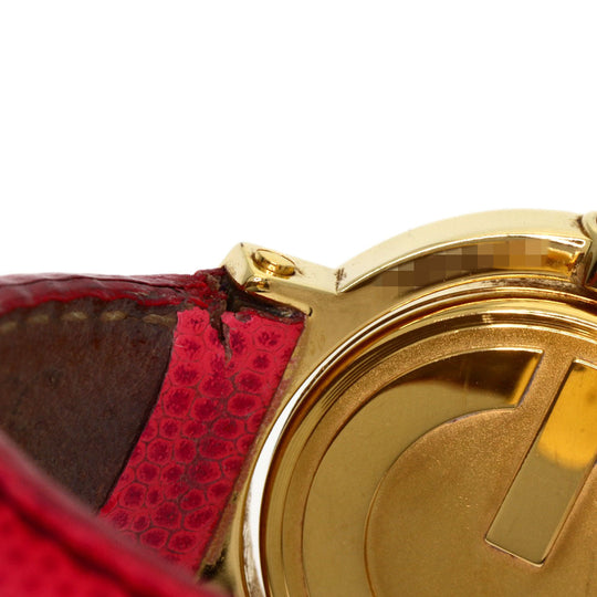 GUCCI Watches Quartz 6600 Gold Plated gold Bangle Watch Reversible white dial