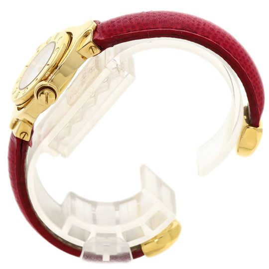 GUCCI Watches Quartz 6600 Gold Plated gold Bangle Watch Reversible white dial