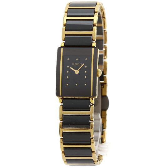 RADO Watches Quartz 153.0383.3 Gold Plated gold Diastar black dial