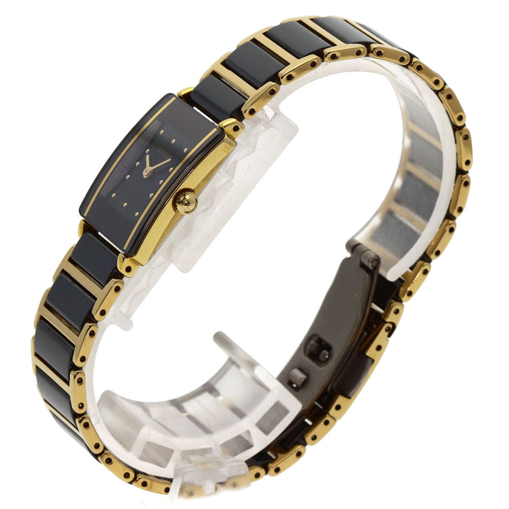 RADO Watches Quartz 153.0383.3 Gold Plated gold Diastar black dial