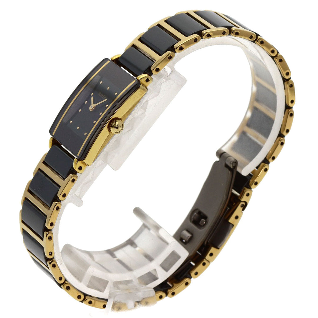 RADO Watches Quartz 153.0383.3 Gold Plated gold Diastar black dial