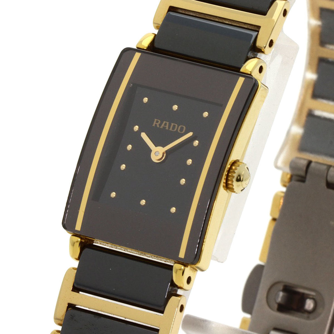 RADO Watches Quartz 153.0383.3 Gold Plated gold Diastar black dial