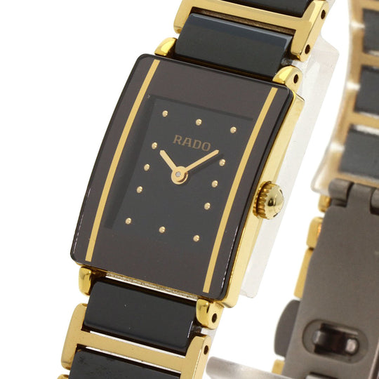 RADO Watches Quartz 153.0383.3 Gold Plated gold Diastar black dial