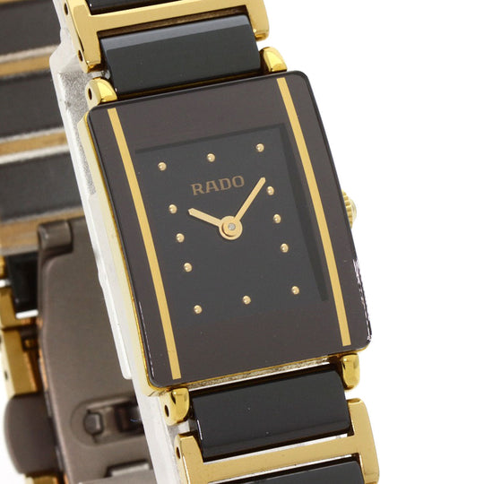 RADO Watches Quartz 153.0383.3 Gold Plated gold Diastar black dial