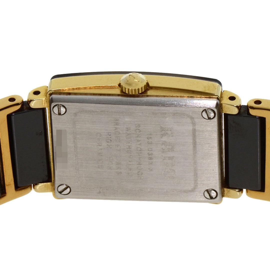 RADO Watches Quartz 153.0383.3 Gold Plated gold Diastar black dial