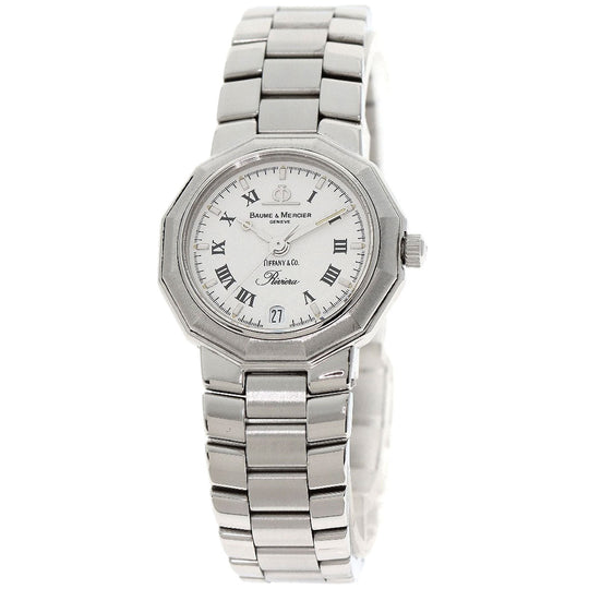 Baume & Mercier Watches Quartz MV040078 Stainless Steel Silver Riviera W-name TIFFANY&Co. collaboration Women Used Authentic