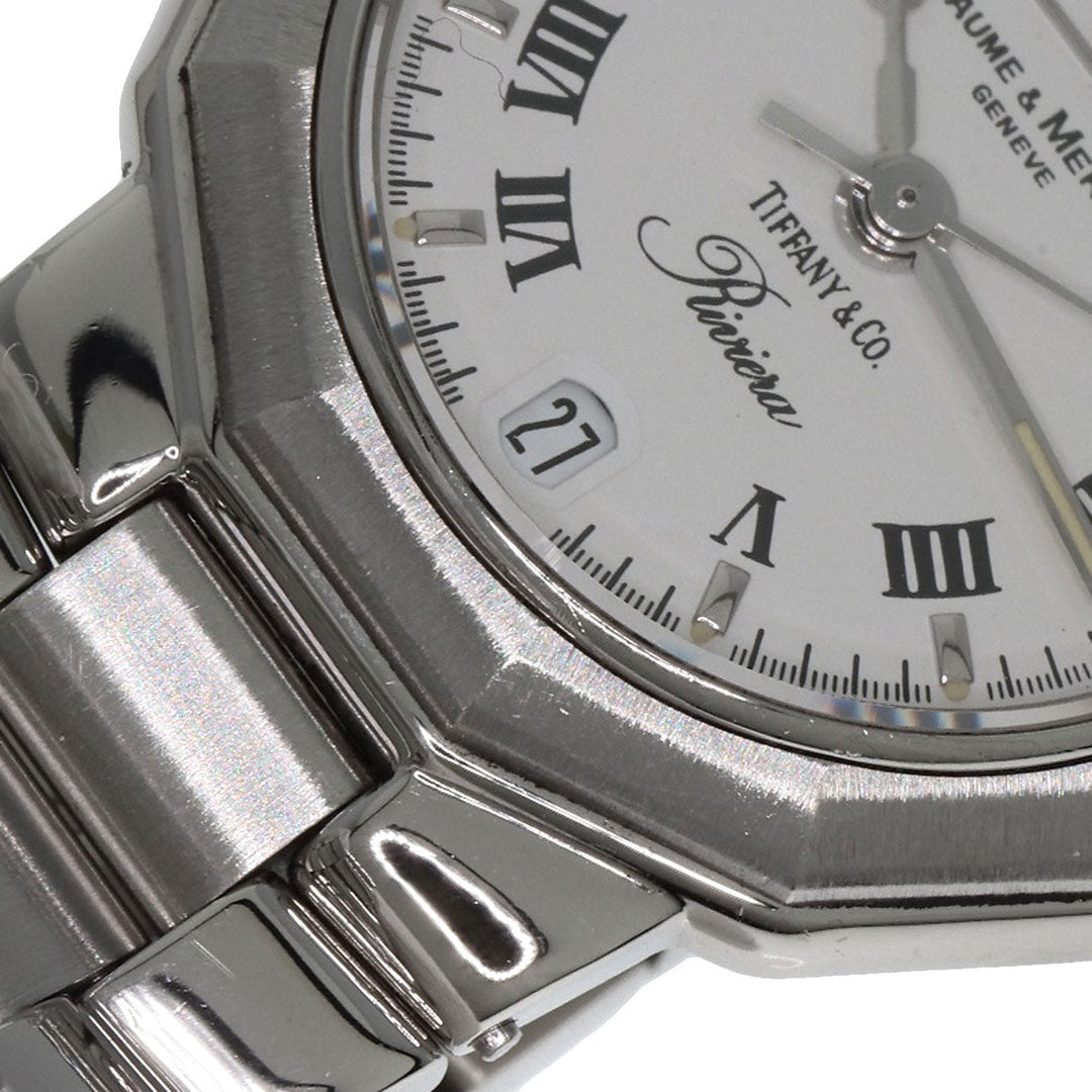 Baume & Mercier Watches Quartz MV040078 Stainless Steel Silver Riviera W-name TIFFANY&Co. collaboration Women Used Authentic