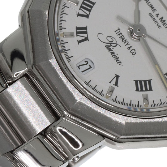 Baume & Mercier Watches Quartz MV040078 Stainless Steel Silver Riviera W-name TIFFANY&Co. collaboration Women Used Authentic