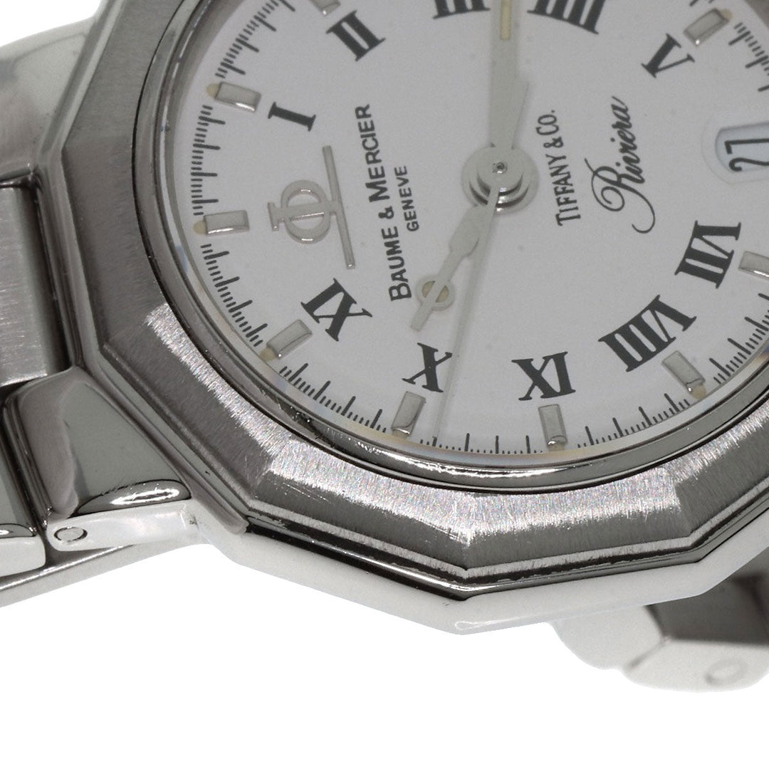 Baume & Mercier Watches Quartz MV040078 Stainless Steel Silver Riviera W-name TIFFANY&Co. collaboration Women Used Authentic