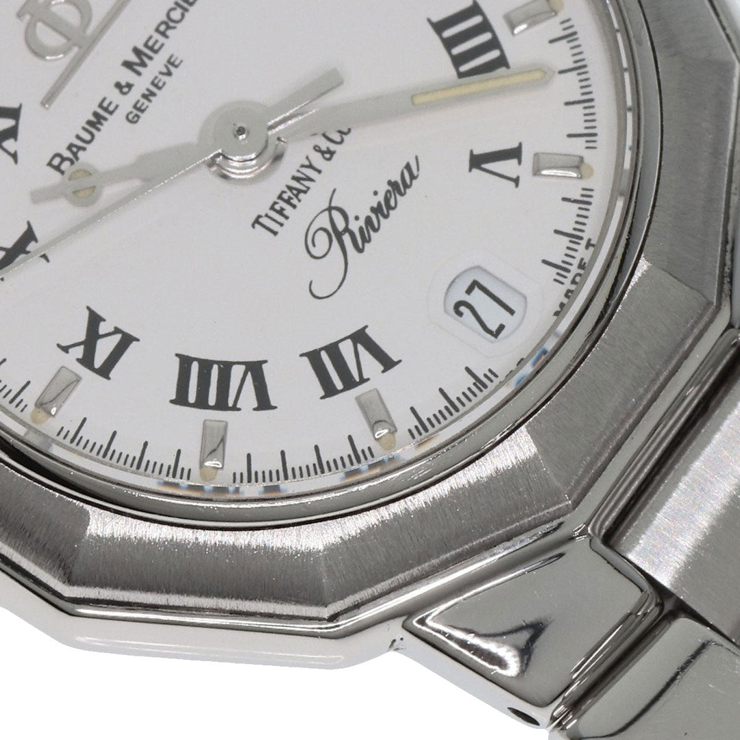 Baume & Mercier Watches Quartz MV040078 Stainless Steel Silver Riviera W-name TIFFANY&Co. collaboration Women Used Authentic