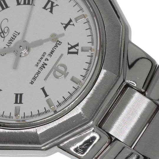 Baume & Mercier Watches Quartz MV040078 Stainless Steel Silver Riviera W-name TIFFANY&Co. collaboration Women Used Authentic