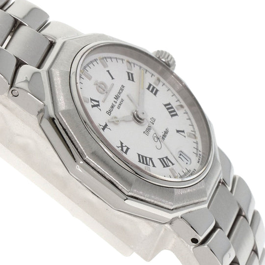 Baume & Mercier Watches Quartz MV040078 Stainless Steel Silver Riviera W-name TIFFANY&Co. collaboration Women Used Authentic
