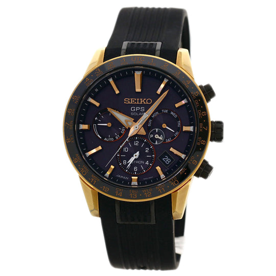 SEIKO Watches Solar Powered Radio Watch SBXC006 Titanium / ceramic gold Astron black dial