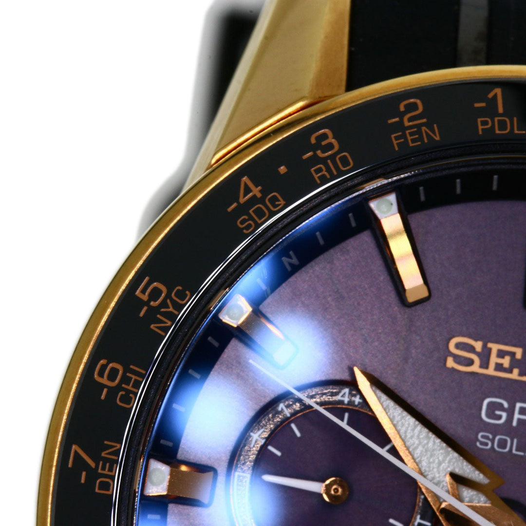 SEIKO Watches Solar Powered Radio Watch SBXC006 Titanium / ceramic gold Astron black dial