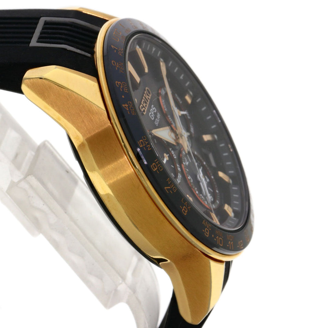 SEIKO Watches Solar Powered Radio Watch SBXC006 Titanium / ceramic gold Astron black dial