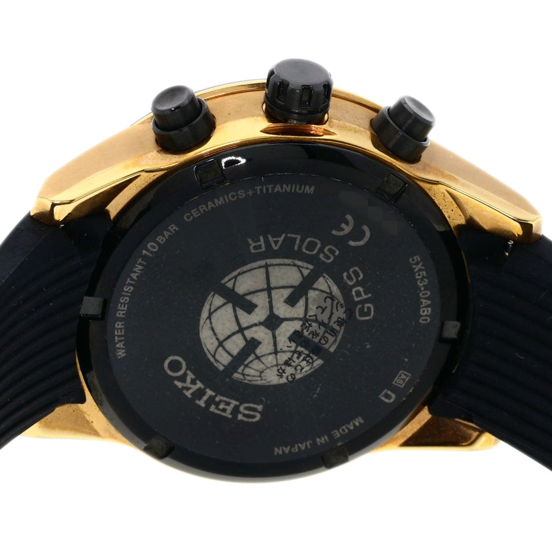 SEIKO Watches Solar Powered Radio Watch SBXC006 Titanium / ceramic gold Astron black dial