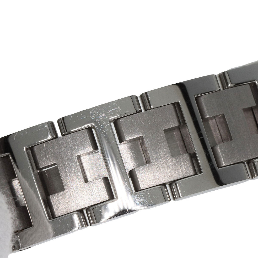 HERMES Watches Quartz CL4.210 Stainless Steel , Stainless Steel Silver Clipper white dial Women Used Authentic