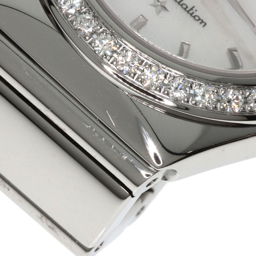 OMEGA Watches Quartz 123.15.24.60.05.002 Stainless Steel Silver Constellation Bezel Diamond White shell dial