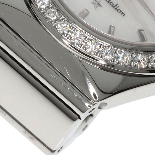 OMEGA Watches Quartz 123.15.24.60.05.002 Stainless Steel Silver Constellation Bezel Diamond White shell dial