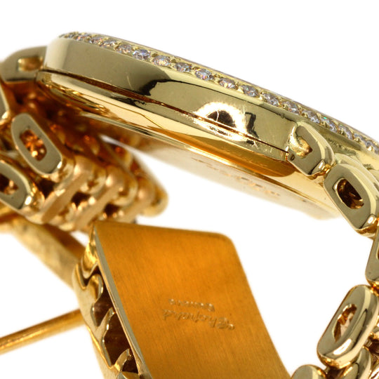 Chopard Watches Quartz K18YG, K18YG, Diamond gold Classic diamond gold dial Women Used Authentic