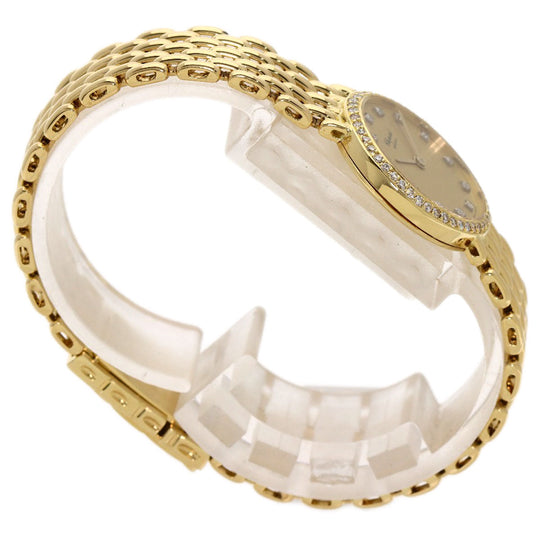 Chopard Watches Quartz K18YG, K18YG, Diamond gold Classic diamond gold dial Women Used Authentic