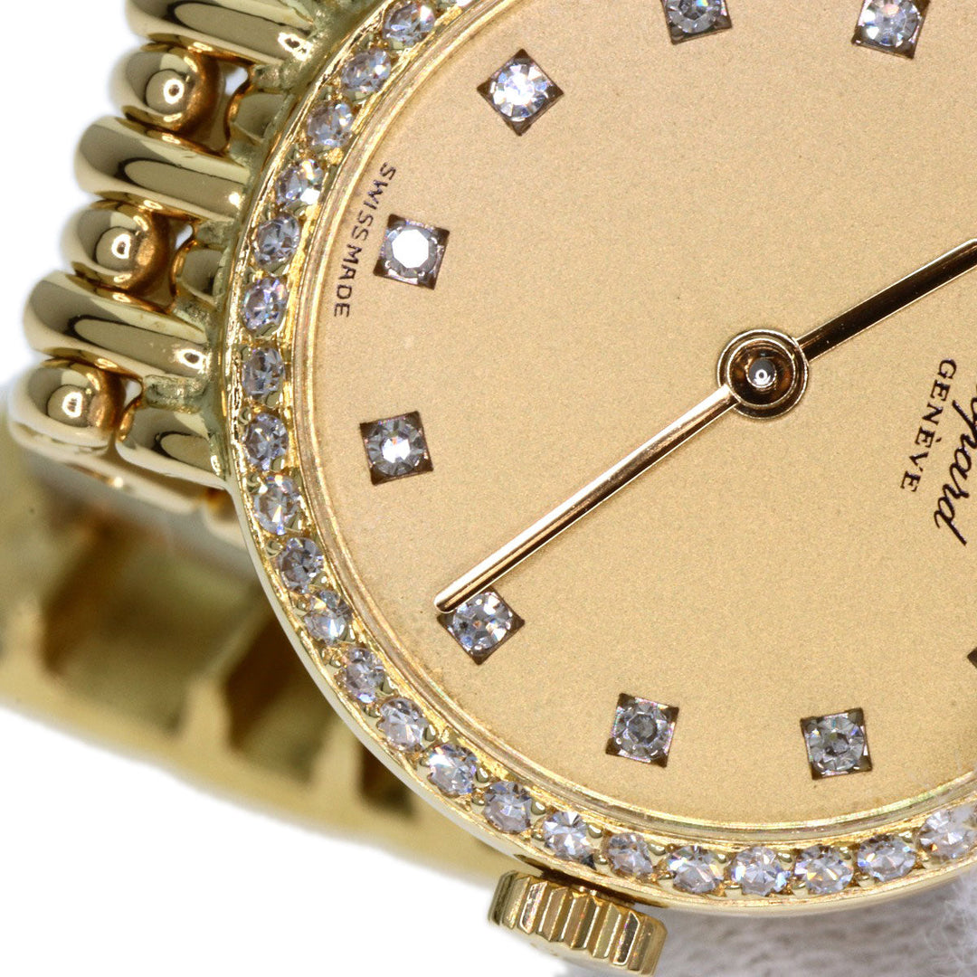 Chopard Watches Quartz K18YG, K18YG, Diamond gold Classic diamond gold dial Women Used Authentic